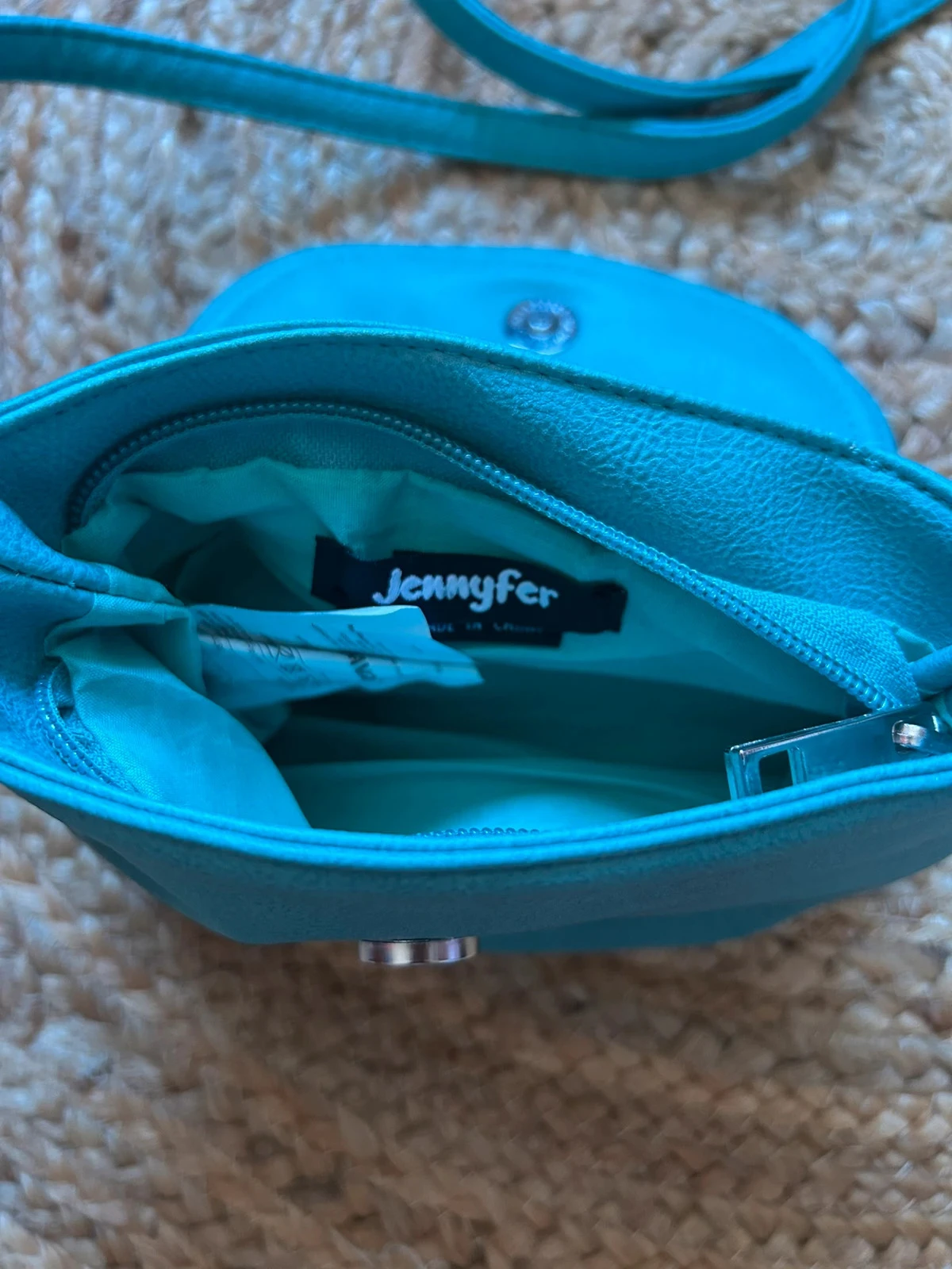 🦋🌿Pequeno saco turquoise transversal de verão boêmio chique Small sea green summer crossbody bag🌿🦋 – photo 7
